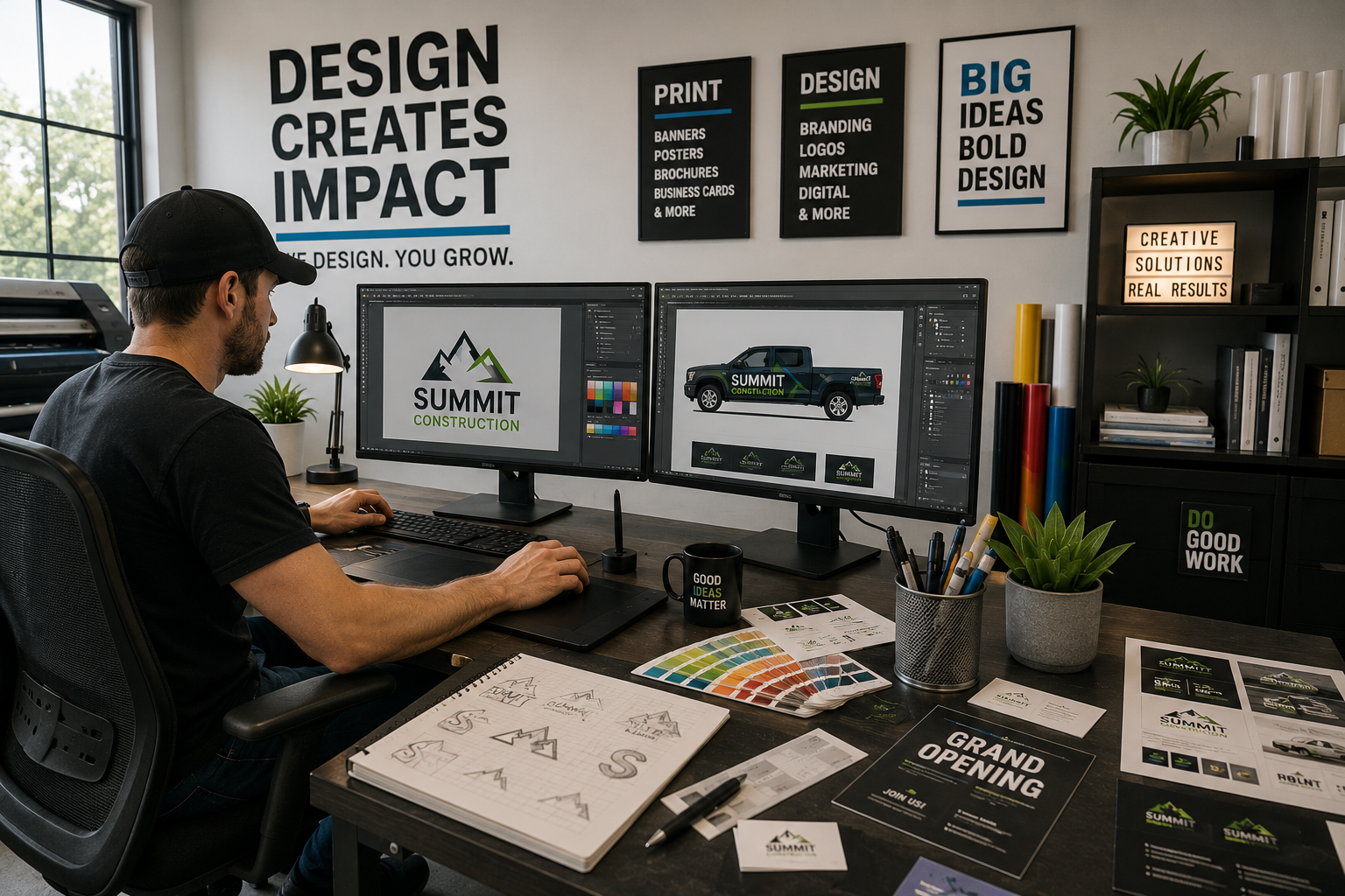 Custom apparel and production work at Riola Design